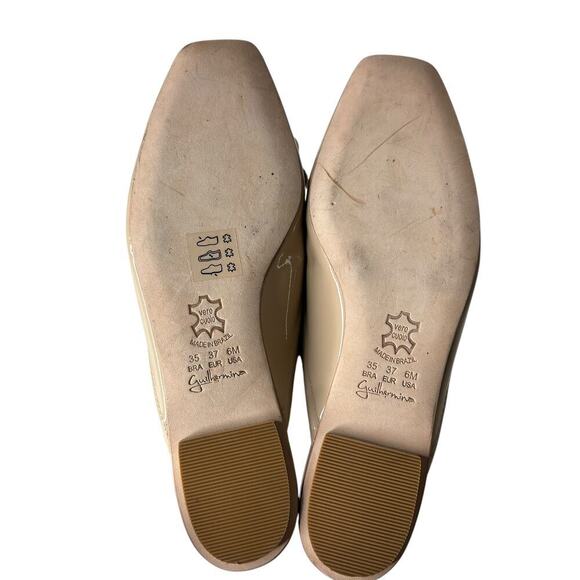 Anthropologie Guilhermina Ballet Flat Mule Beige Size 6 - Picture 5 of 5